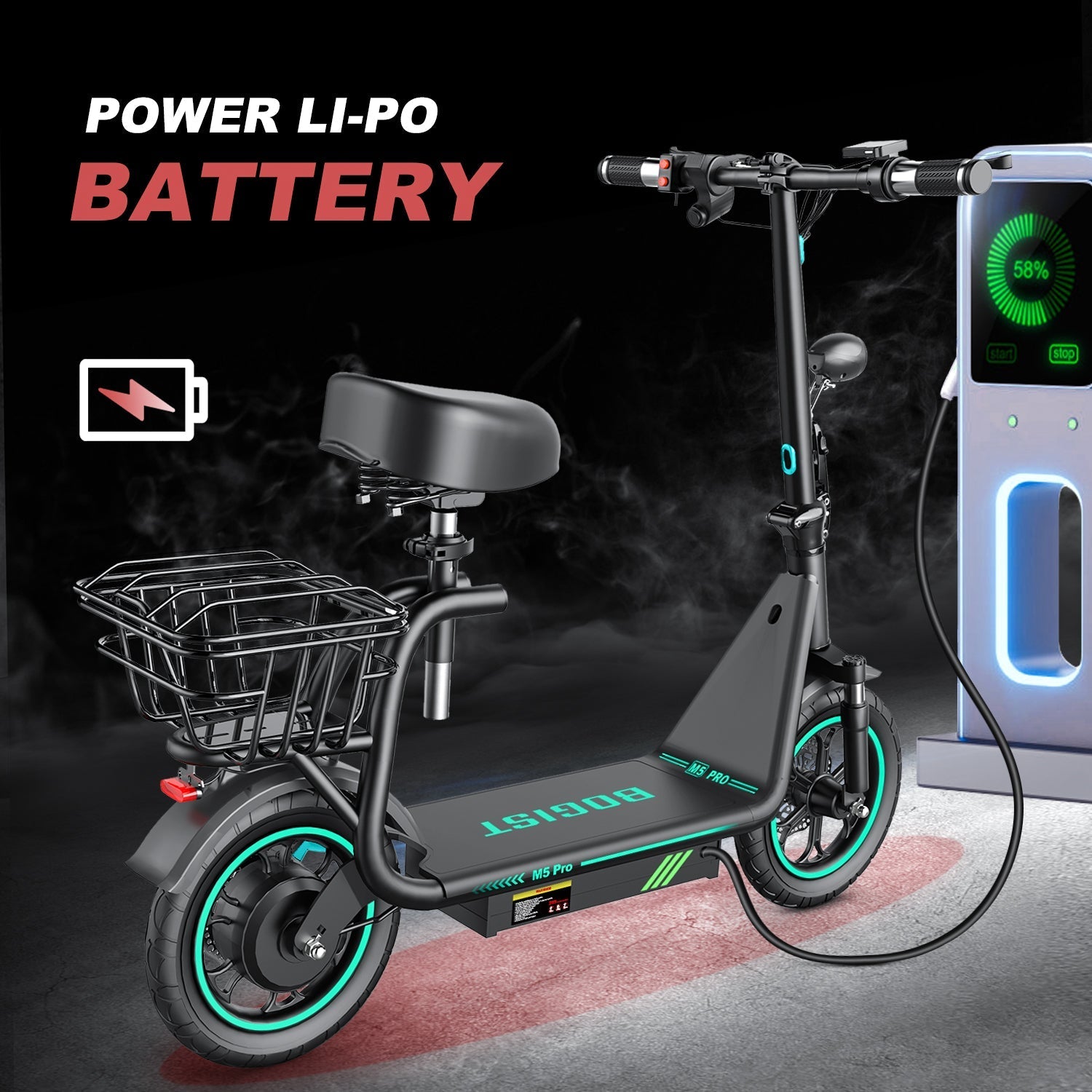 M5 Pro Foldable Electric Commuter Scooter: Lightweight, Powerful, Long-Range Urban Travel