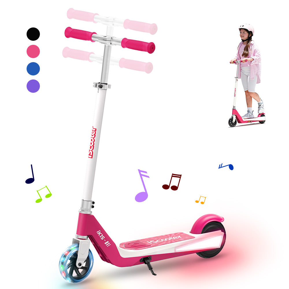 iScooter iK1S Kids Electric Scooter: Flashing Wheels, Safe Ride, Fun Adventures