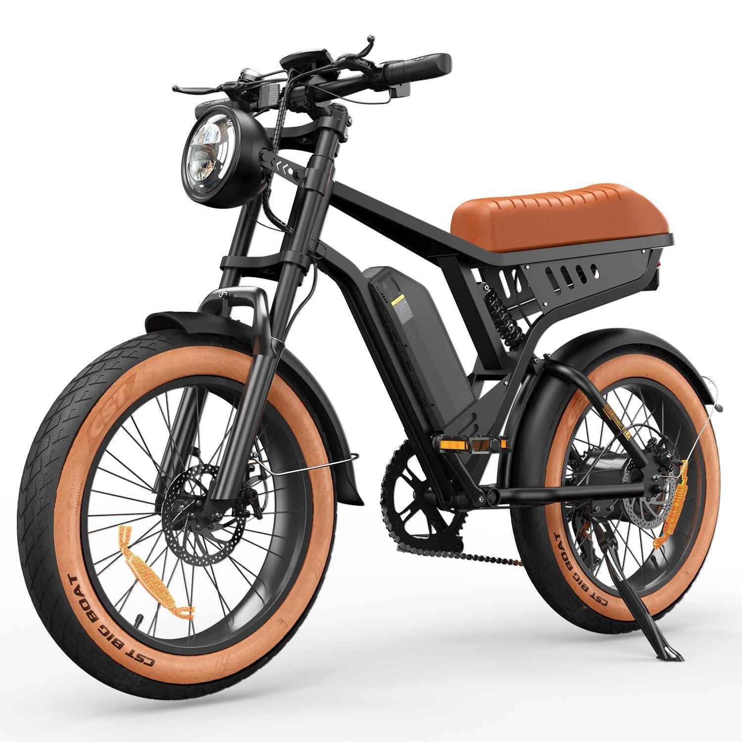 R6 Powerful Electric Mountain Bike - Fat Tire All-Terrain E-Bike for Trails