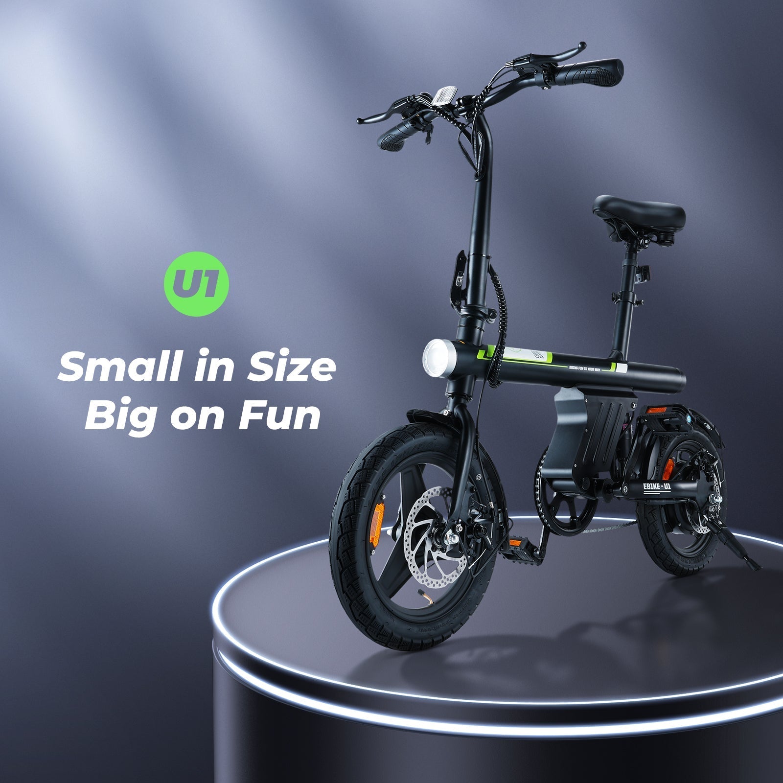 U1 Foldable Electric Bike: Powerful 350W Motor, Portable Urban Commuter E-Bike