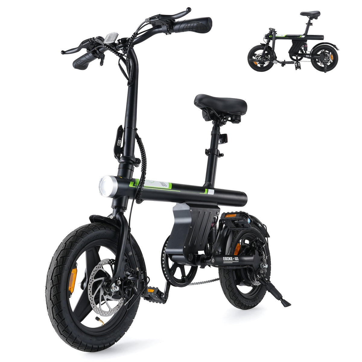 U1 Foldable Electric Bike: Powerful 350W Motor, Portable Urban Commuter E-Bike