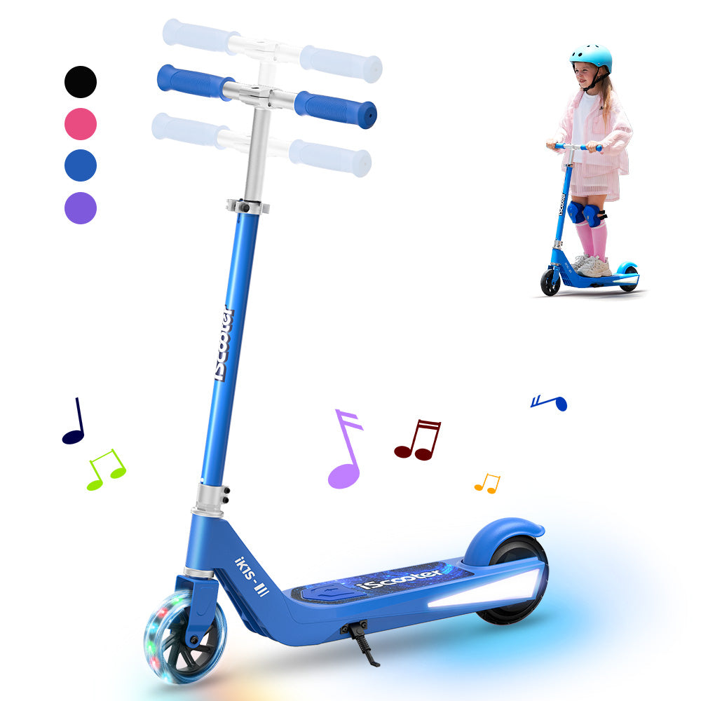 iScooter iK1S Kids Electric Scooter: Flashing Wheels, Safe Ride, Fun Adventures