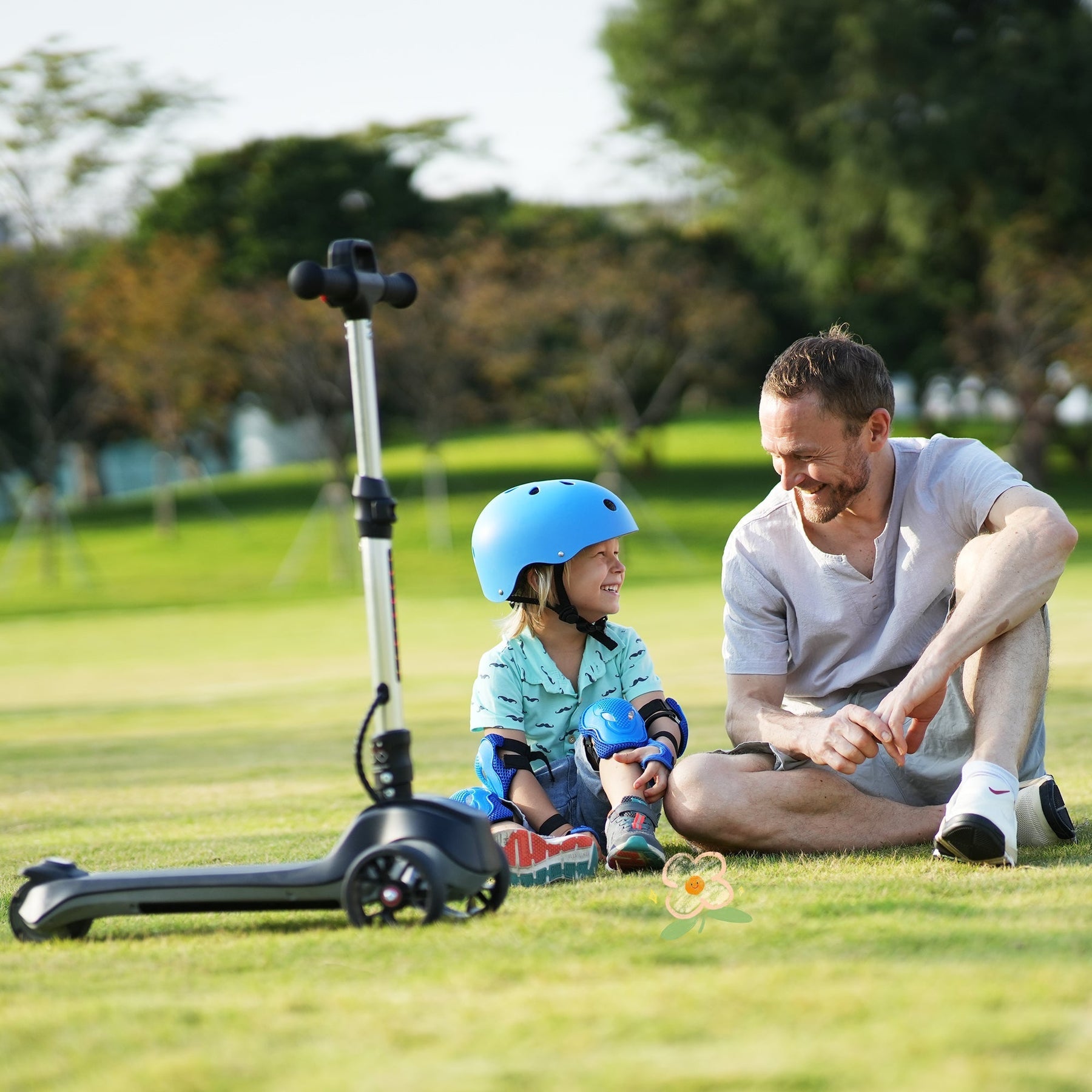 iScooter iK2 Kids Electric Scooter: Adjustable Height, Glowing Wheels, Foldable Fun