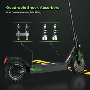 Powerful 500W S9MAX Electric Scooter with App Control, Long 25-Mile Range