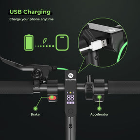 Powerful 500W S9MAX Electric Scooter with App Control, Long 25-Mile Range