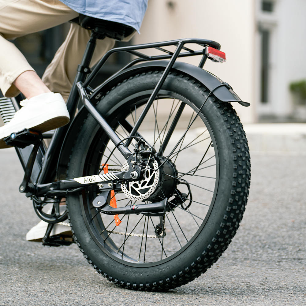 M60 Fat Tire Electric Trekking E-Bike: 750W Motor, Dual Suspension, Long Range