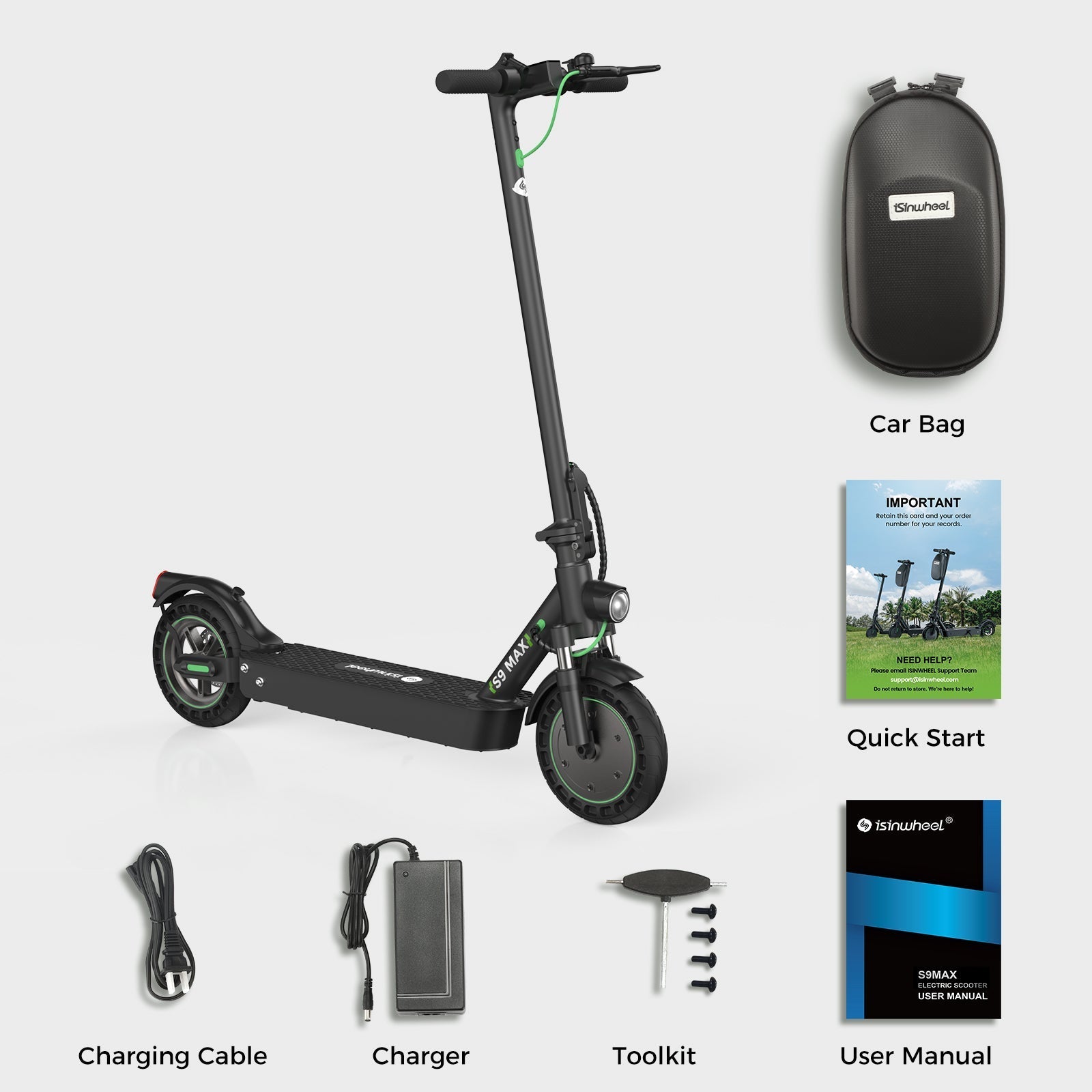 Powerful 500W S9MAX Electric Scooter with App Control, Long 25-Mile Range