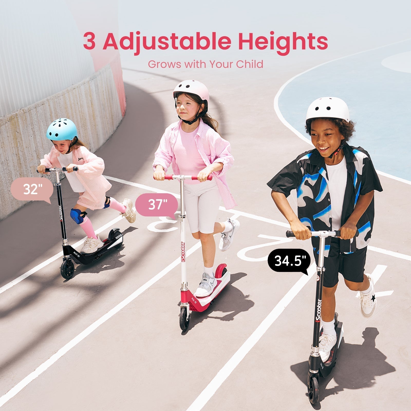 iScooter iK1S Kids Electric Scooter: Flashing Wheels, Safe Ride, Fun Adventures