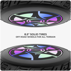 H8 8.5" All-Terrain Hoverboard with Bluetooth Music & LED Lights Self-Balancing