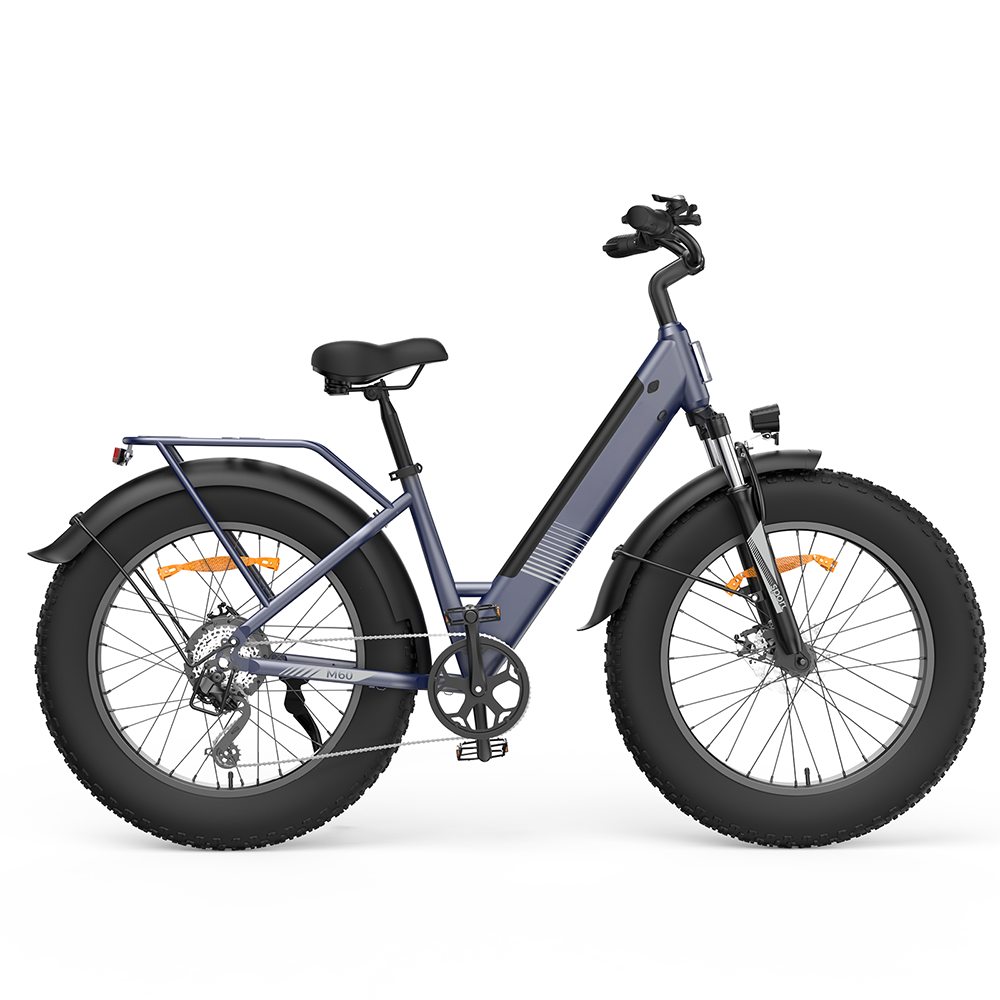 M60 Fat Tire Electric Trekking E-Bike: 750W Motor, Dual Suspension, Long Range