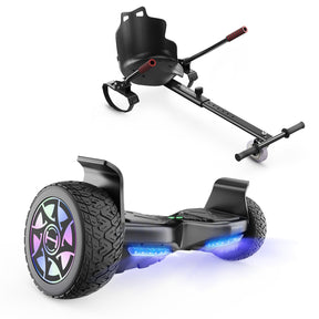 H8 8.5" All-Terrain Hoverboard with Bluetooth Music & LED Lights Self-Balancing