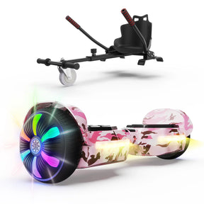 H2 Smart Self-Balancing Hoverboard with Bluetooth, LED Wheels, 6.5-inch Tires
