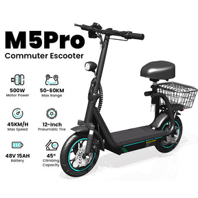 M5 Pro Foldable Electric Commuter Scooter: Lightweight, Powerful, Long-Range Urban Travel