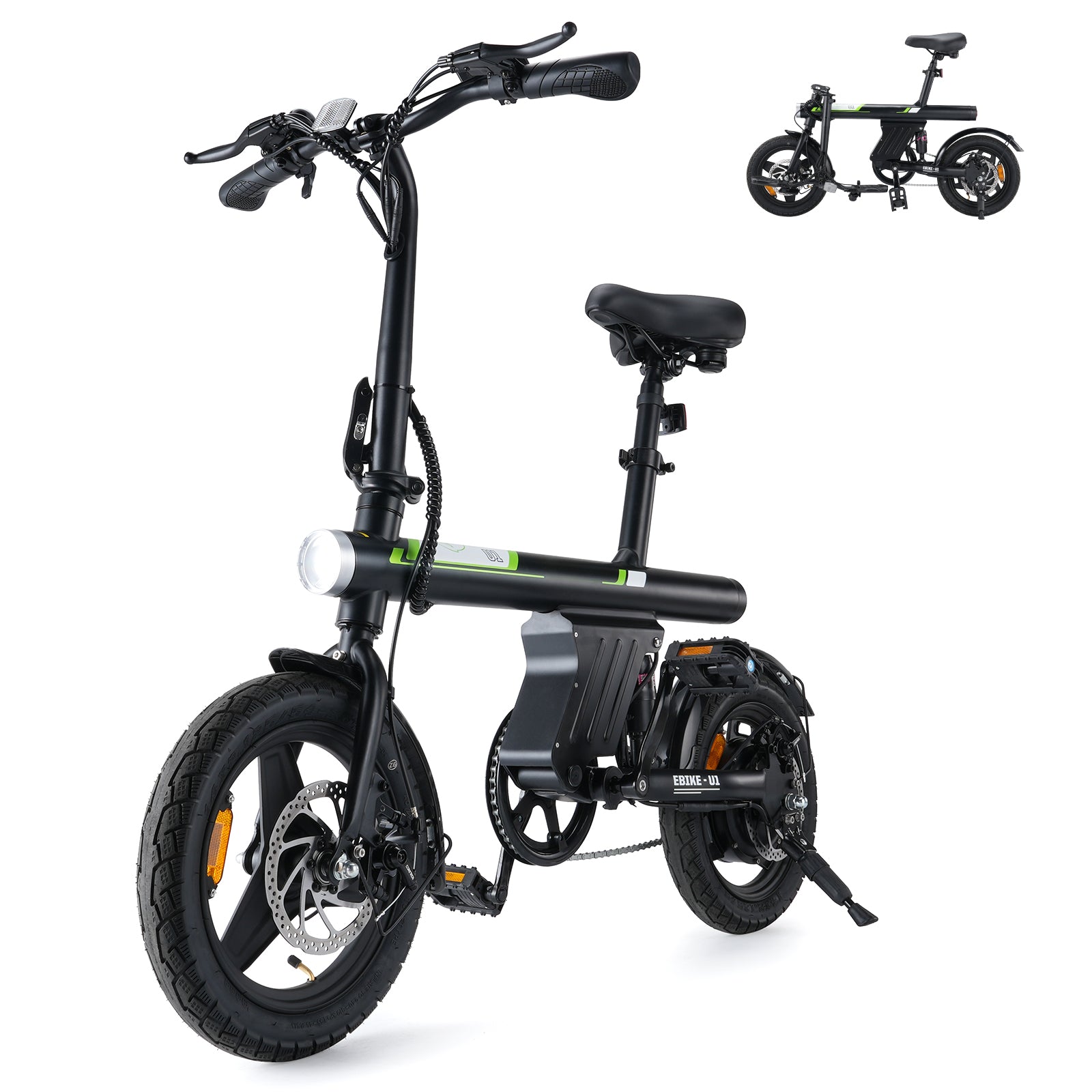 U1 Foldable Electric Bike: Powerful 350W Motor, Portable Urban Commuter E-Bike