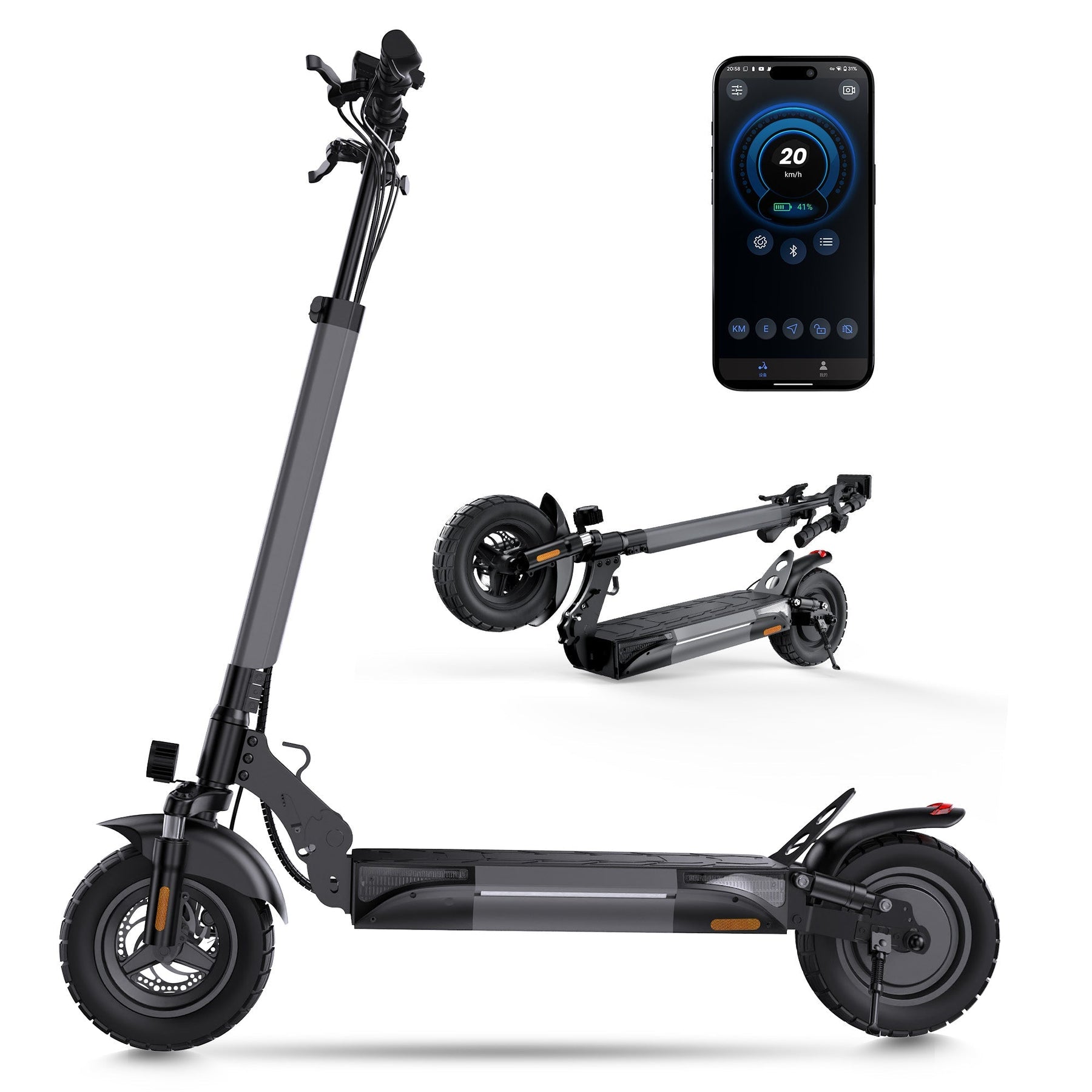 Powerful iScooter W9 Off-Road Electric Scooter: 1000W Motor, All-Terrain Adventure