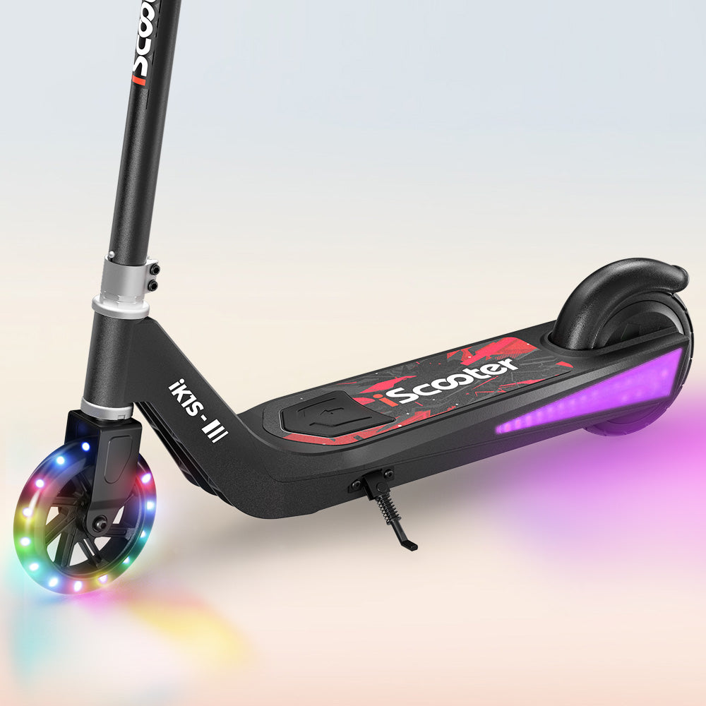 iScooter iK1S Kids Electric Scooter: Flashing Wheels, Safe Ride, Fun Adventures