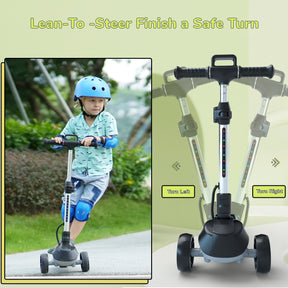 iScooter iK2 Kids Electric Scooter: Adjustable Height, Glowing Wheels, Foldable Fun