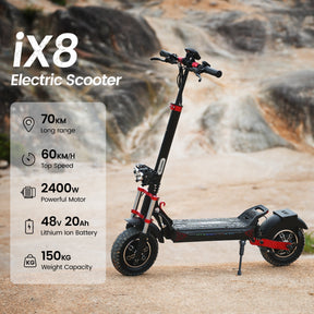 Powerful iScooter iX Series Off-Road Electric Scooter: Conquer Any Terrain Adventure