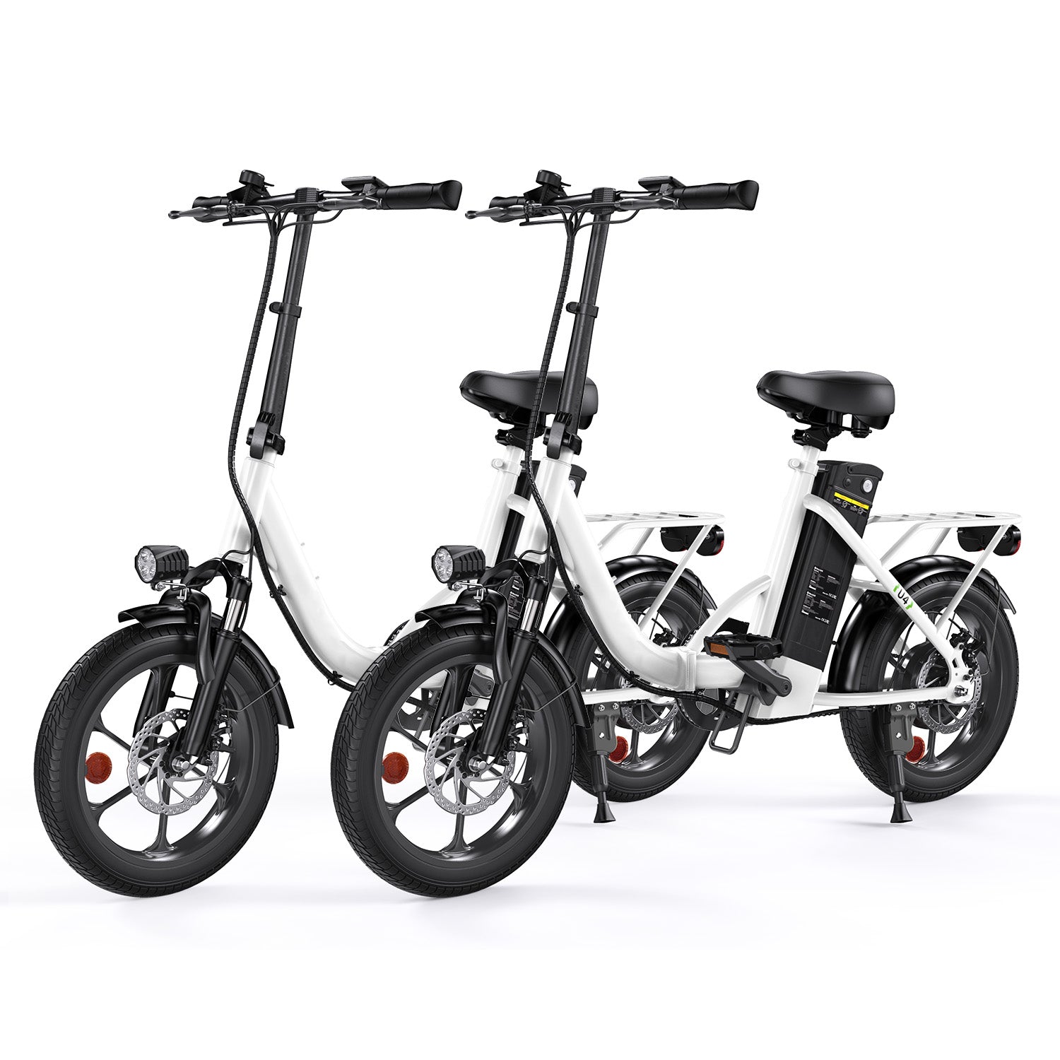Portable Folding Electric Bike with Removable Battery, Low Step Frame