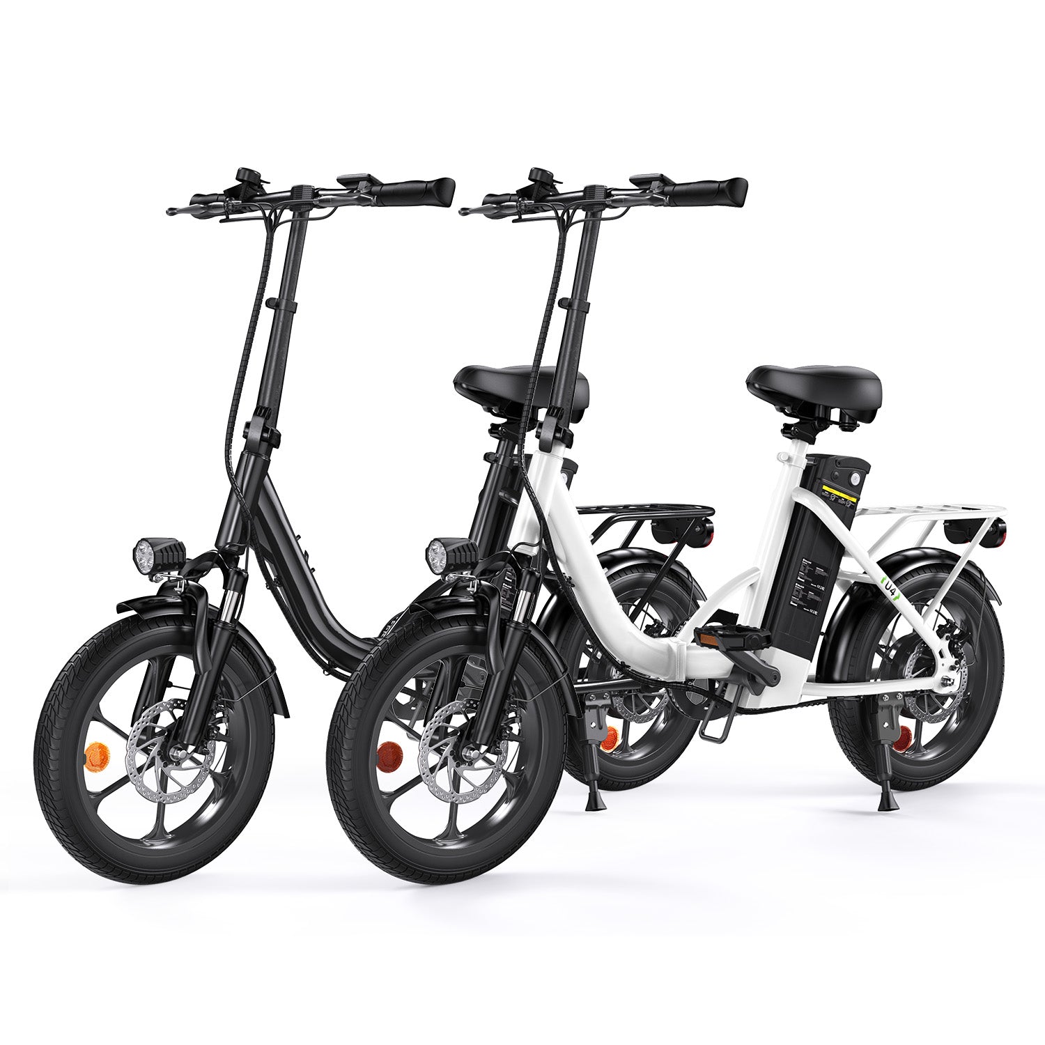 Portable Folding Electric Bike with Removable Battery, Low Step Frame